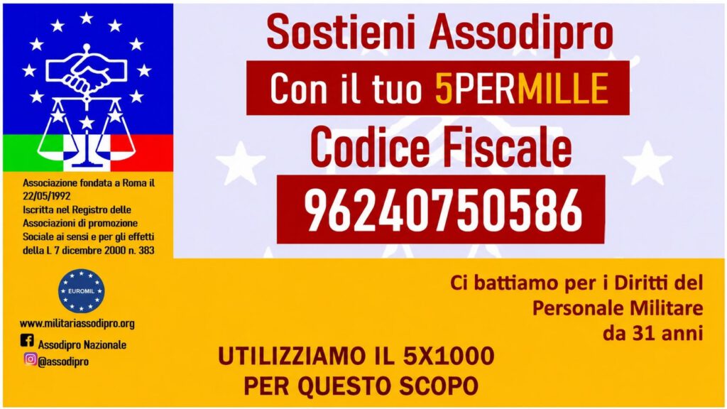 Dona il 5 X Millle ad ASSODIPRO